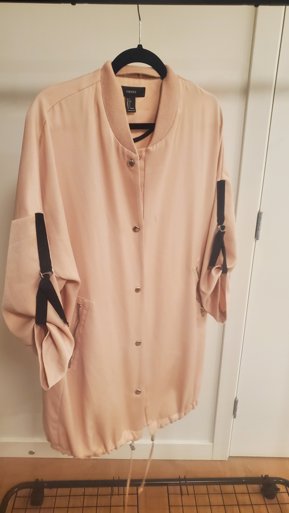 LONG "VARSITY" STYLE OVERSIZE JACKET - photo 2