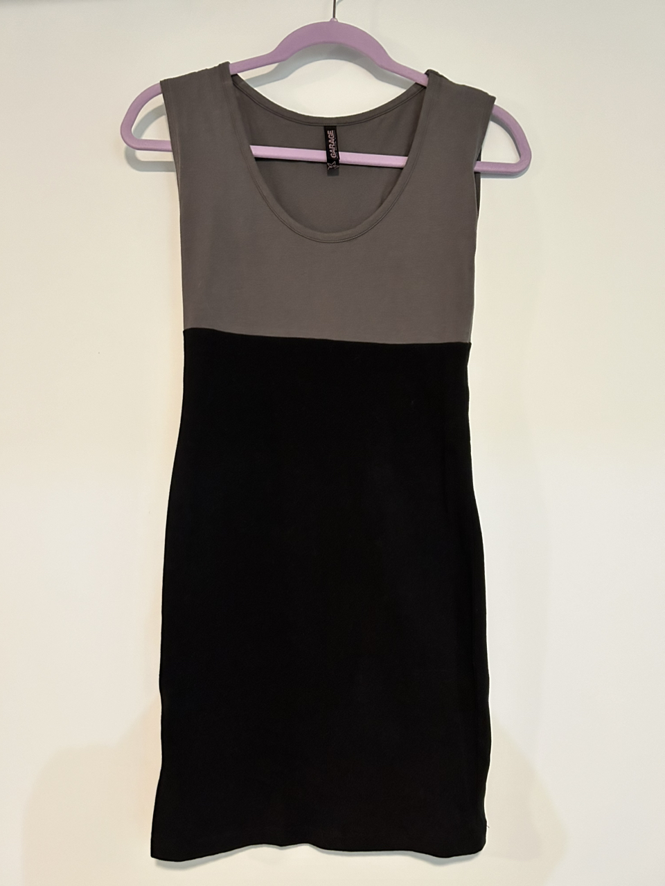 Fitted two tone dress