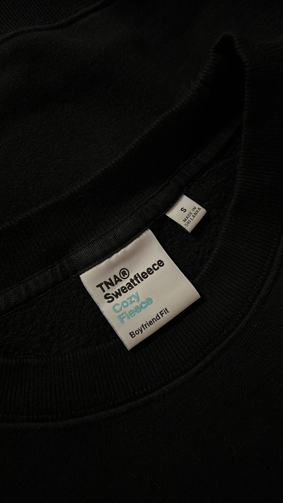 TNA Cozy Fleece Boyfriend Crew Sweatshirt Size Small - photo 3