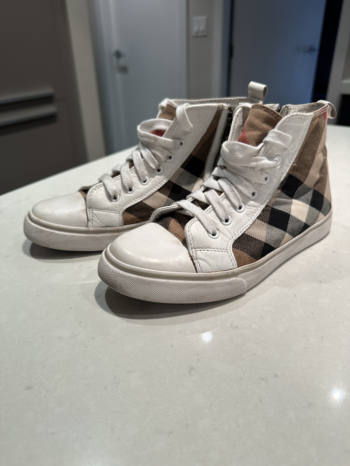 Burberry high tops - youth or small women’s