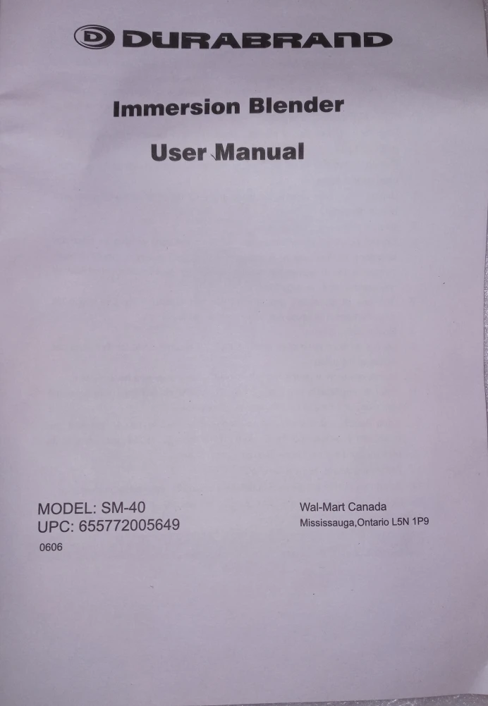 🥕Durabrand immersion blender - Never used image indicator(4)