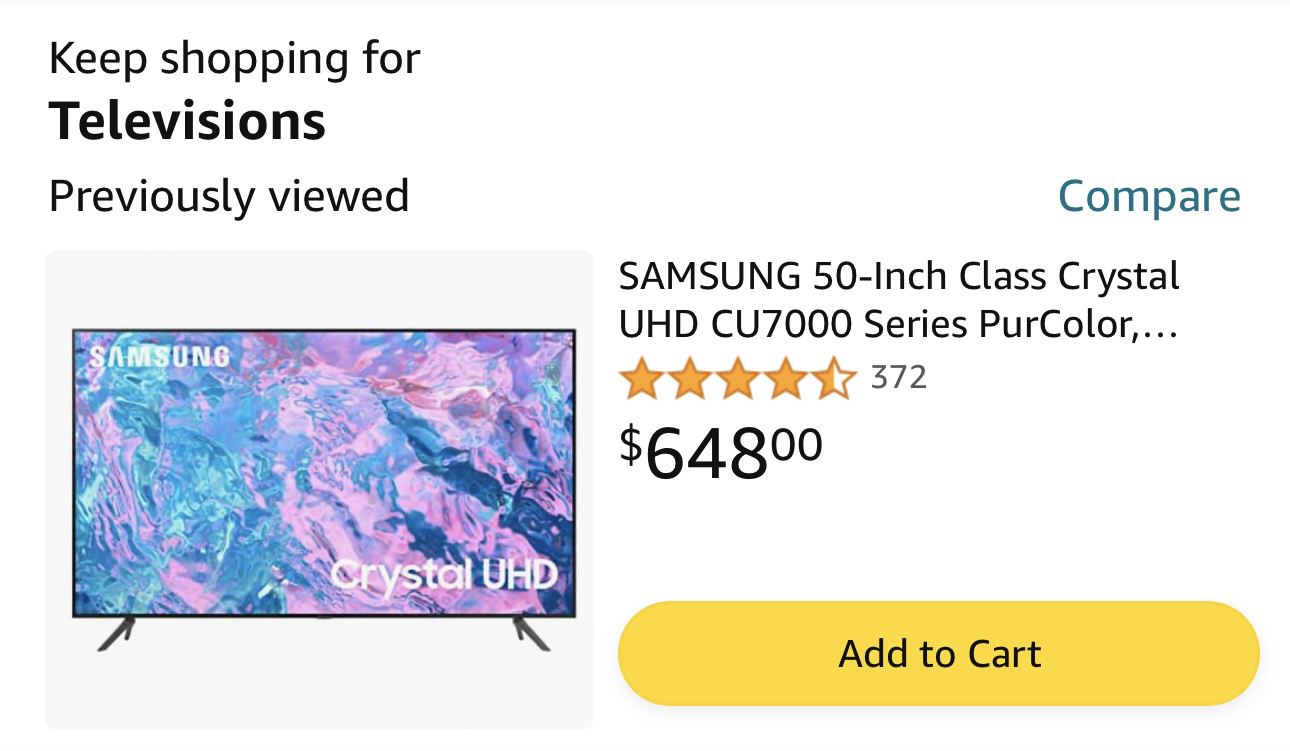 Samsung 50 inch 4K UltraHD Smart TV (NEW)