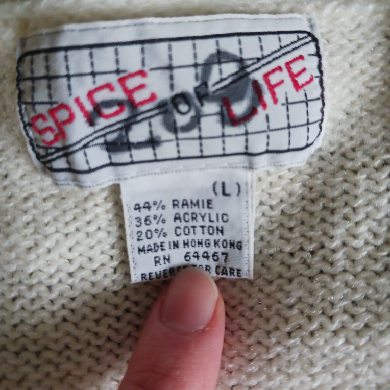 Vintage Beaded Argyle Button-up Sweater image indicator(2)