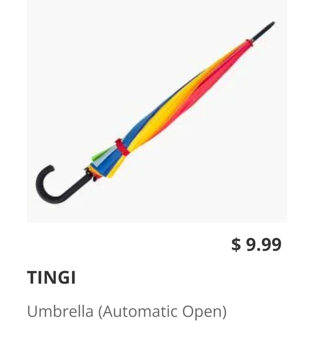 Big Rainbow Umbrella 25"/63.5 cm
