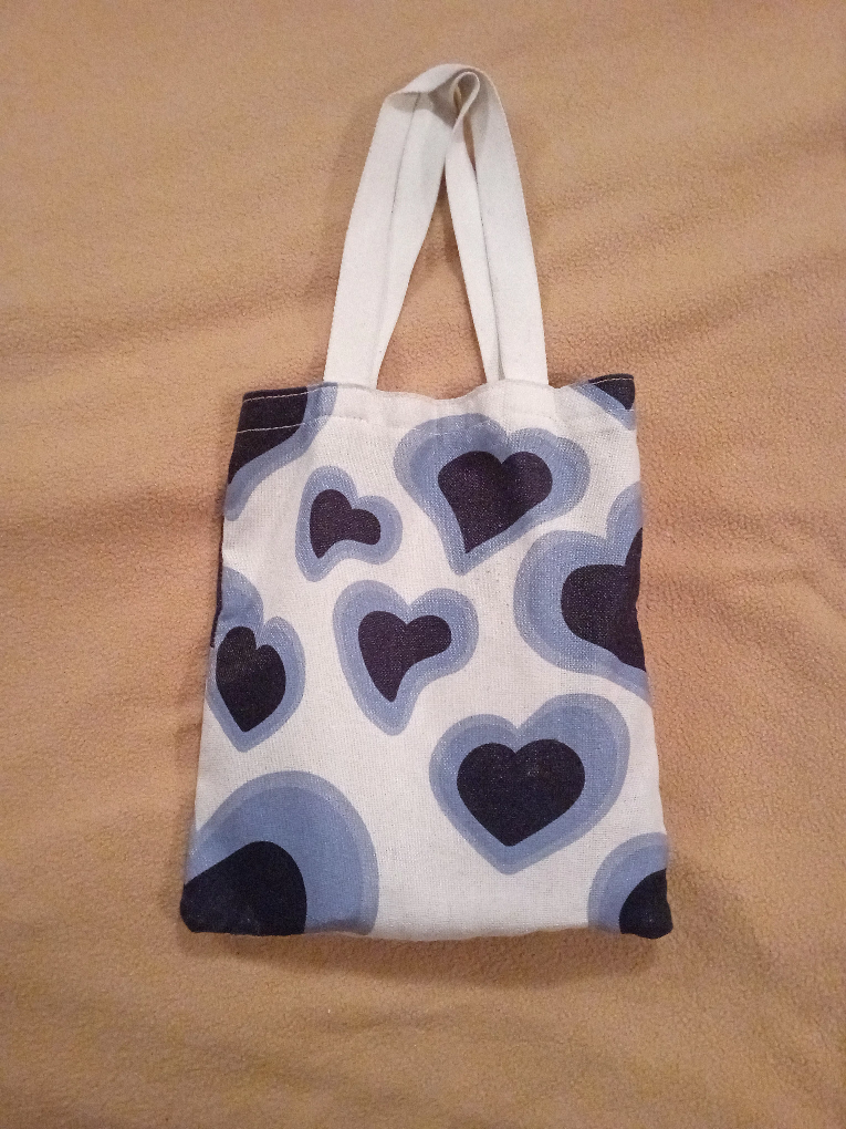 hearts tote bag