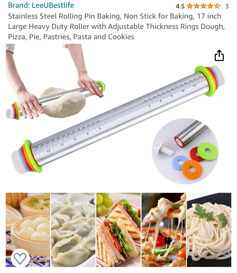 Stainless Steel Rolling Pin image indicator(5)