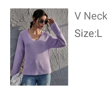 V neck sweater image indicator(2)