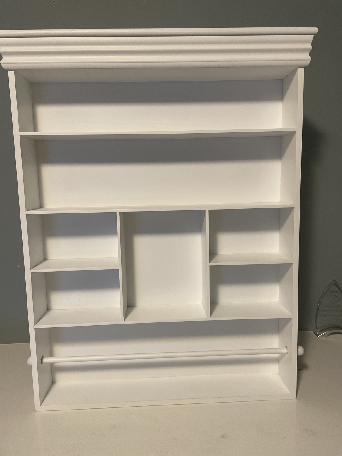 Wall crafting shelf