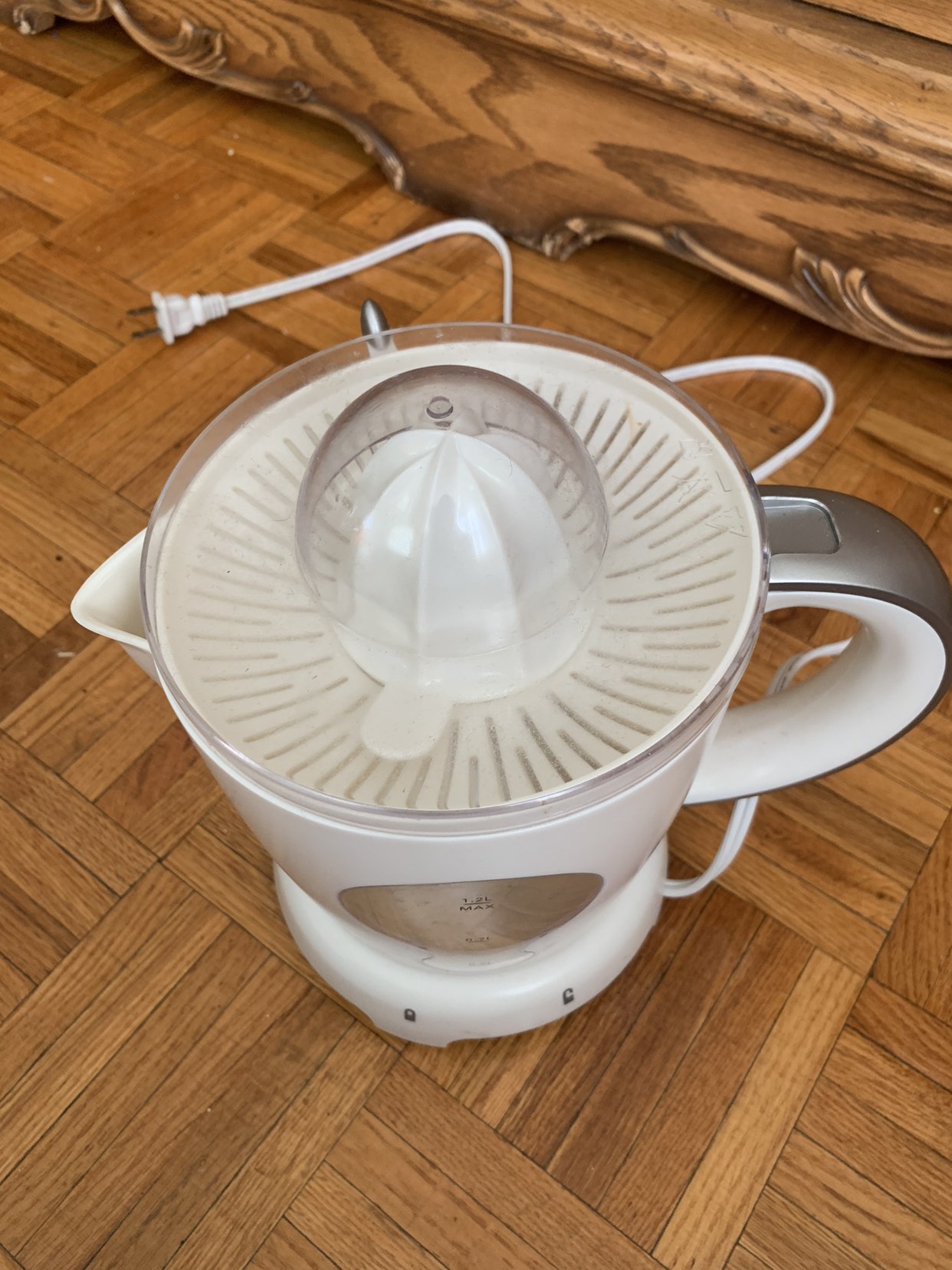 Nice perfectly working juicer used to make fresh thumbnail