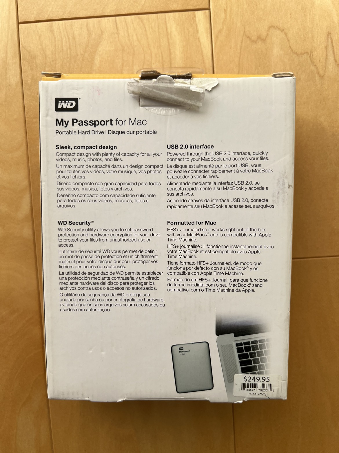 WD 1TB Hard Drive My Passport for Mac 🏈 image indicator(2)