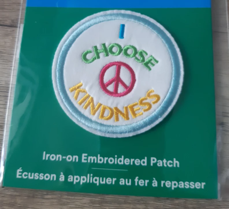 Kindness - Iron-On Embroidered Patch #freecycle