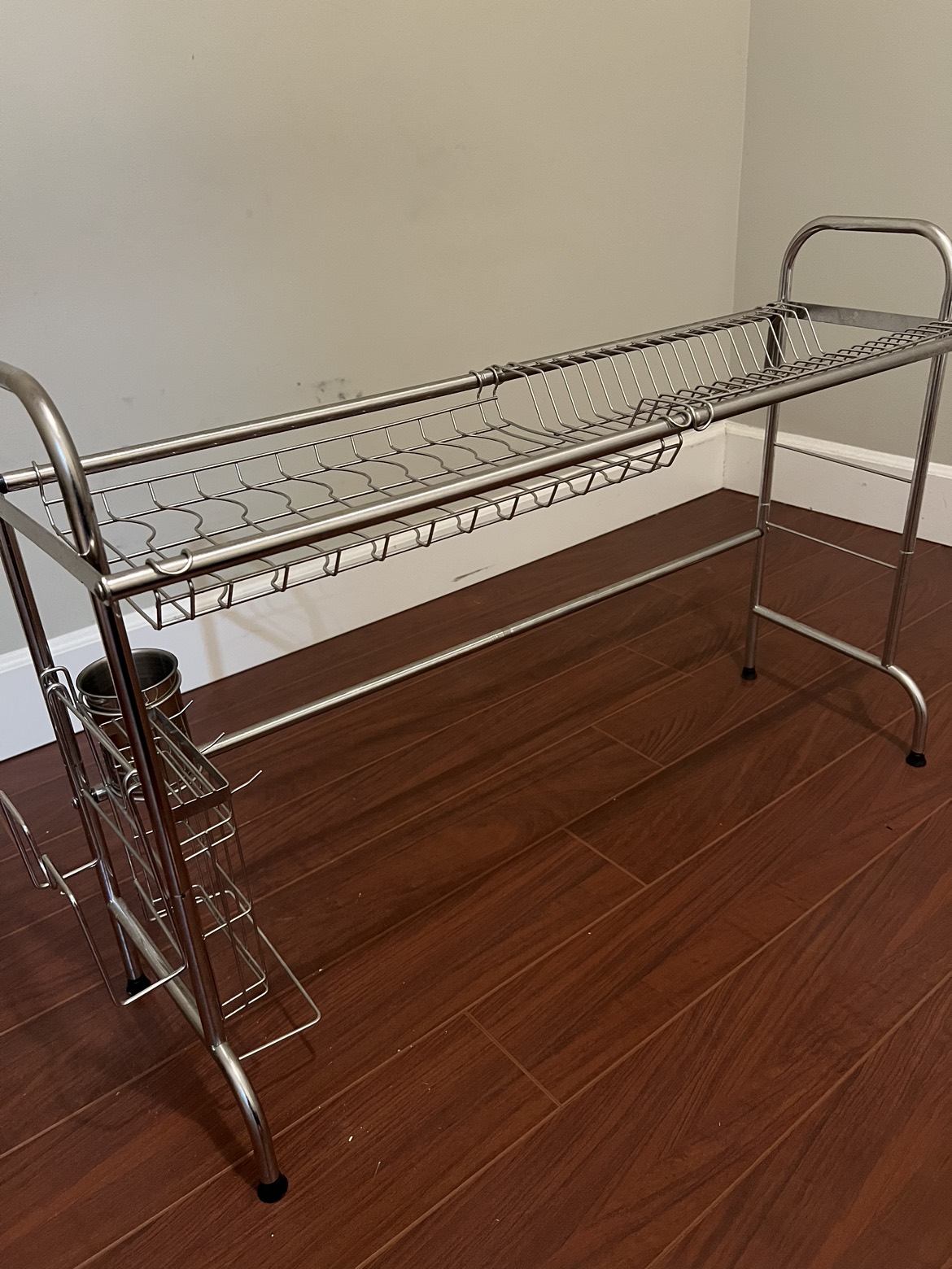 Over the sink dish drying rack