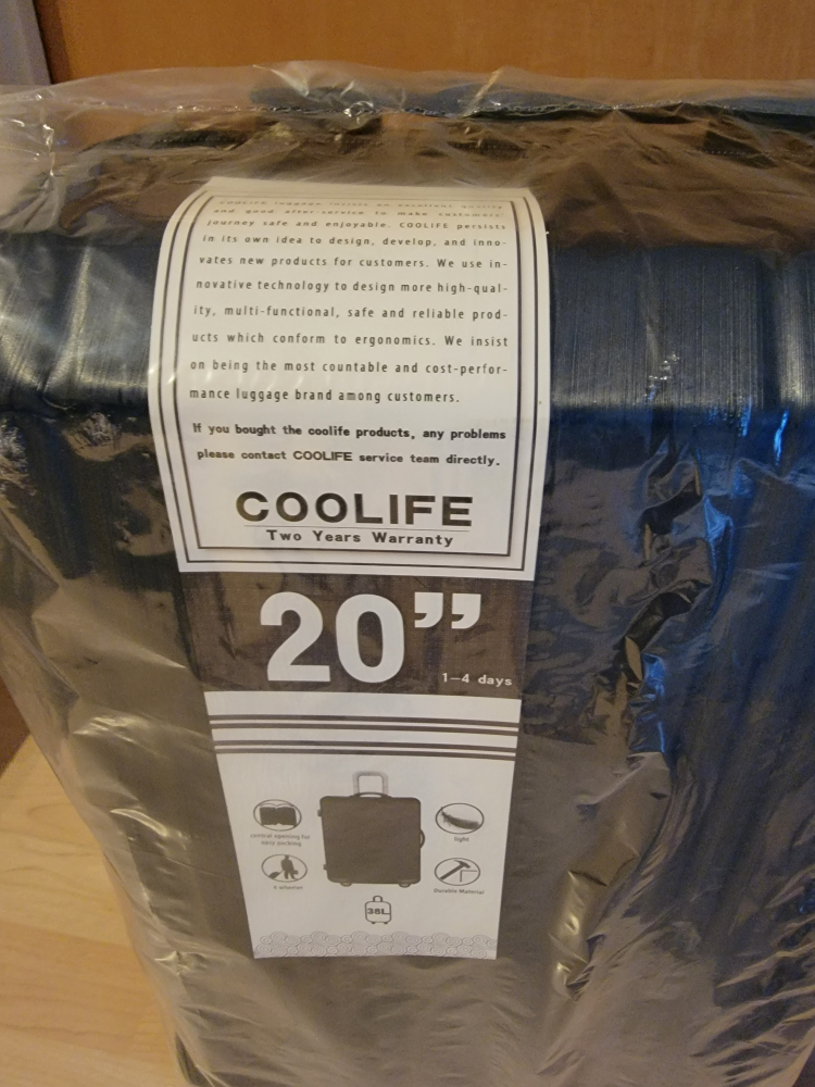 Brand New Coolife Luggage Suitcase  with TSA Lock Spinner 20in - photo 4
