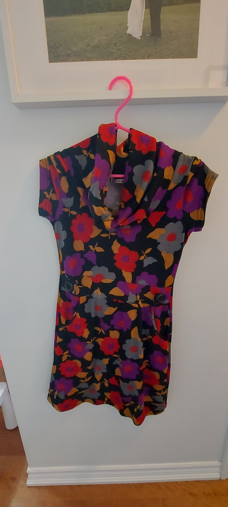 Fall floral dress thumbnail