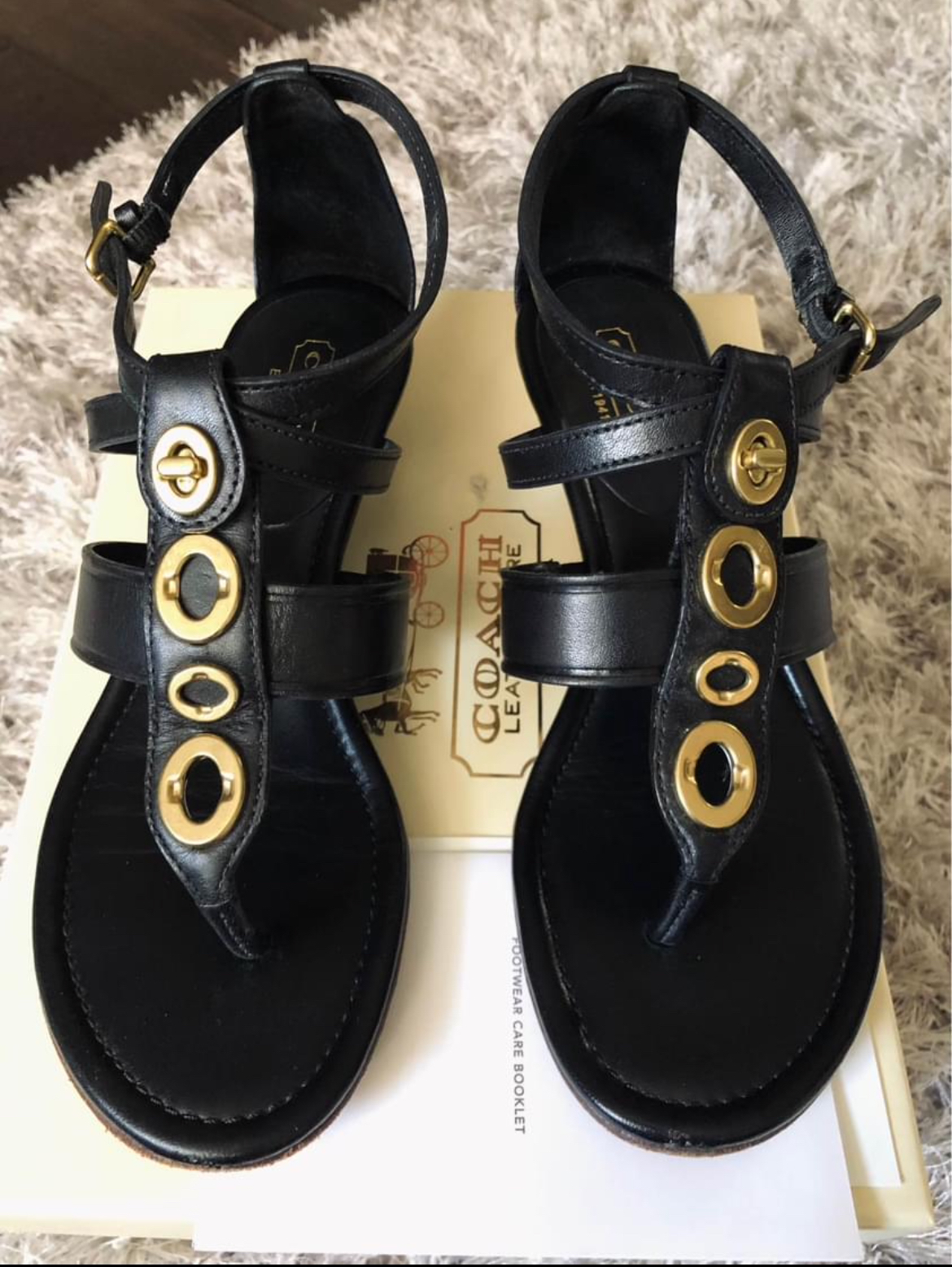 Coach gladiator sandals size 5 thumbnail