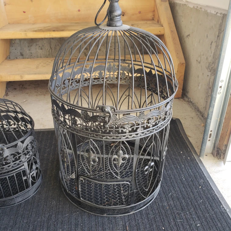 Beautiful wrought iron decorative bird cages thumbnail
