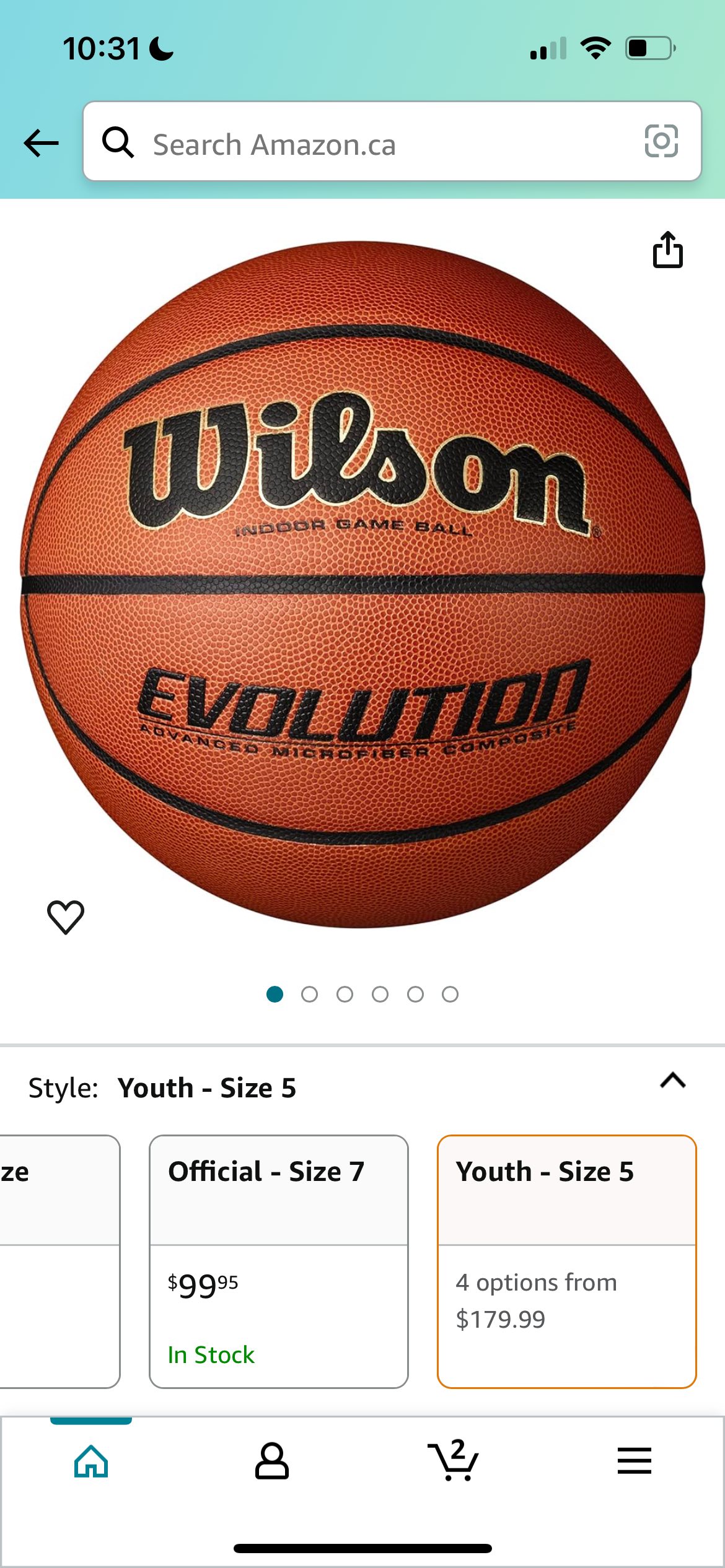 Wilson Evolution Black Edition Official Basketball Youth (27.5) - photo 2