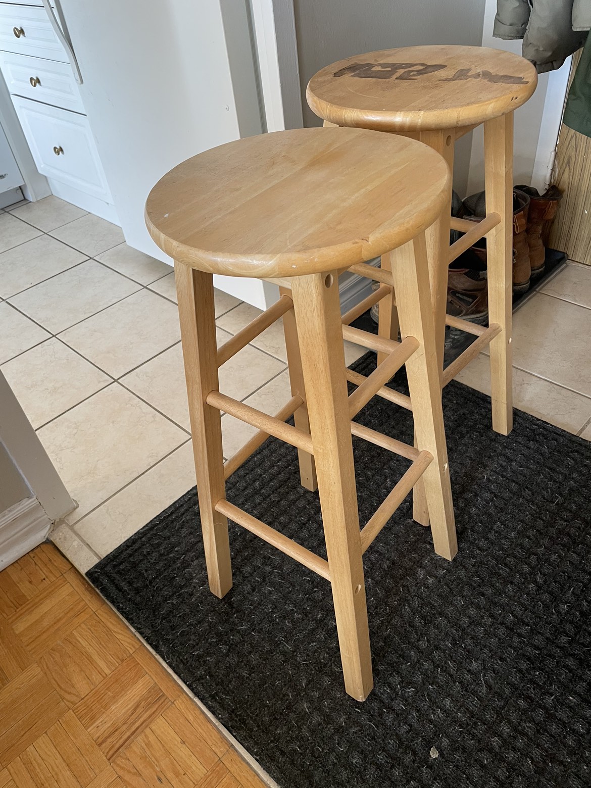 Wood Bar Stool - FREE - photo 2