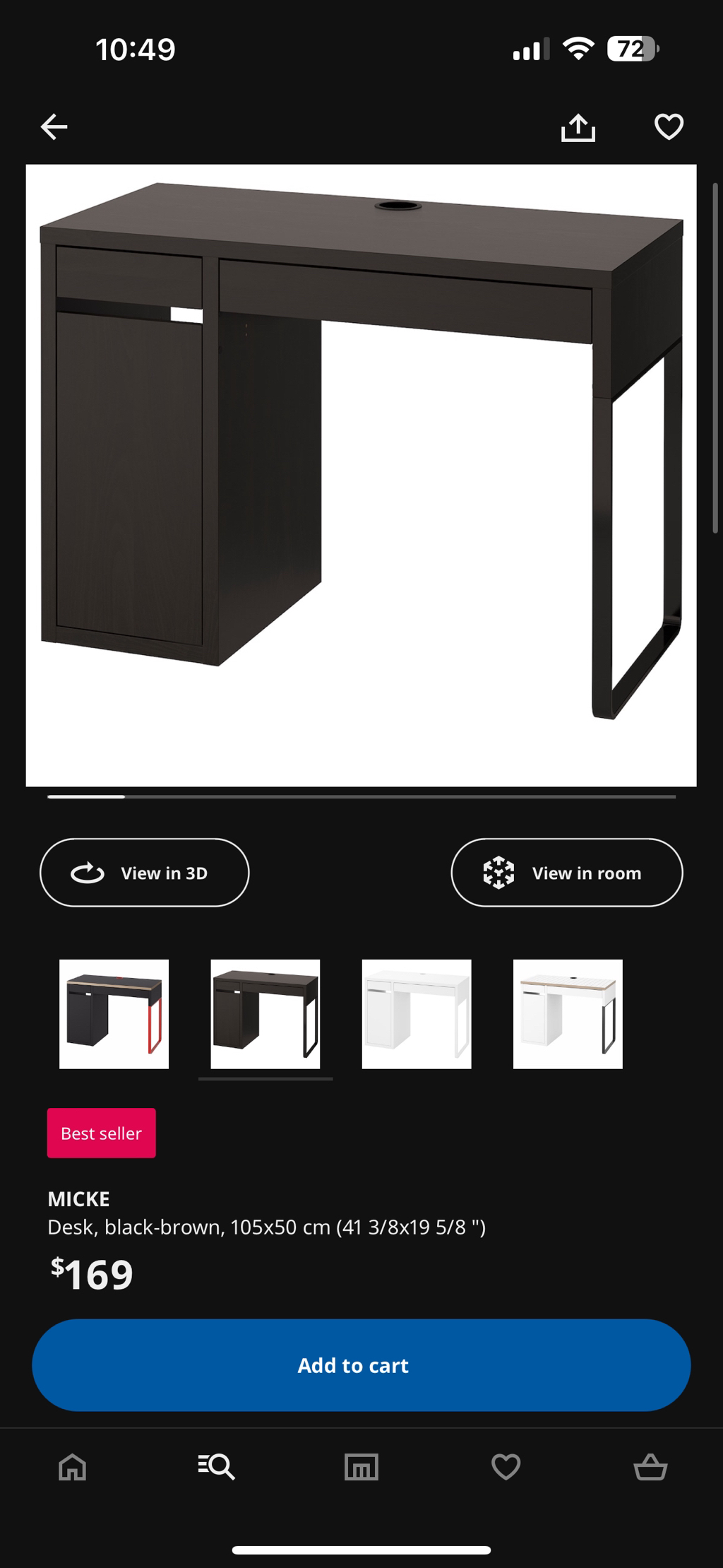 (Good Condition) Ikea Micke desk 80$ - photo 3