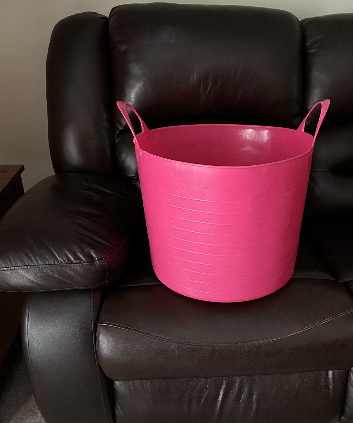 *REDUCED* Large Pink Plastic Tub 🏈 thumbnail