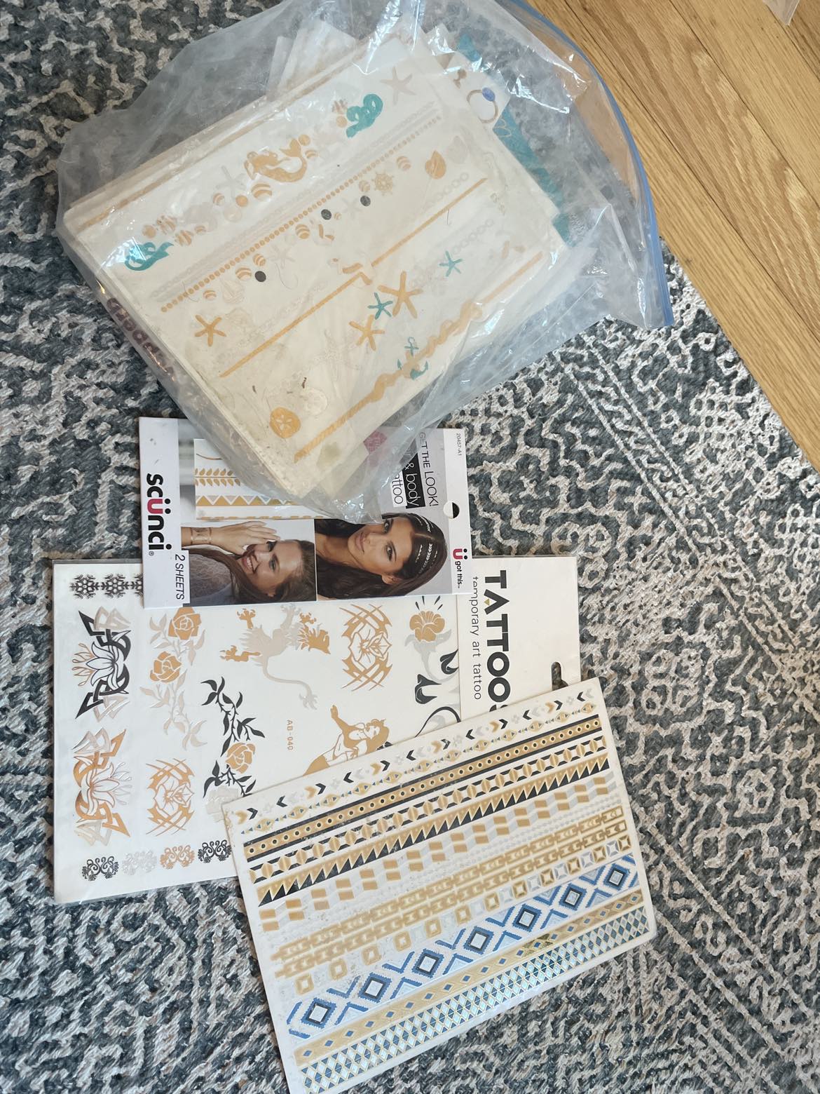 Free flash temporary tattoos - random assortment