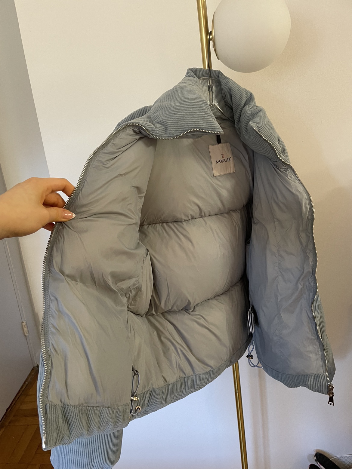 Moncler light blue puffer jacket - photo 5
