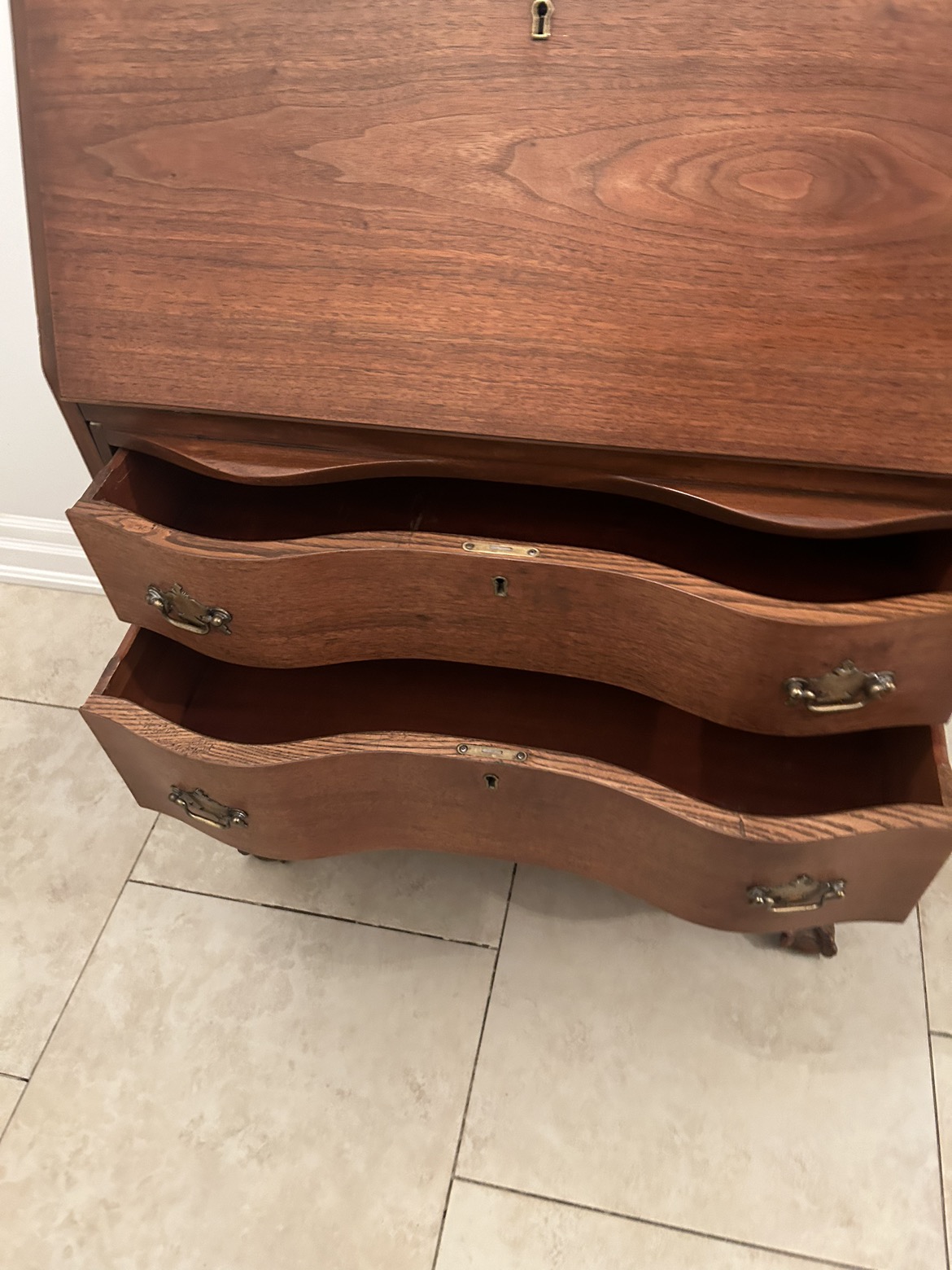 Antique Vintage 100 Year Old Desk Great decor original key image indicator(4)