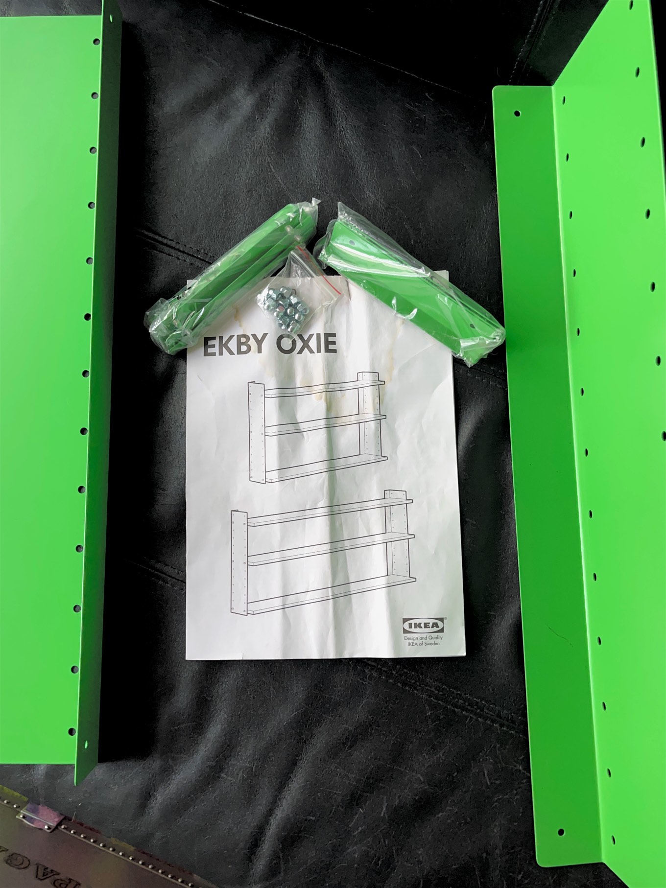 Ekby Oxie Foil Wall side unit Steel, powder coating (no shelves) - photo 2