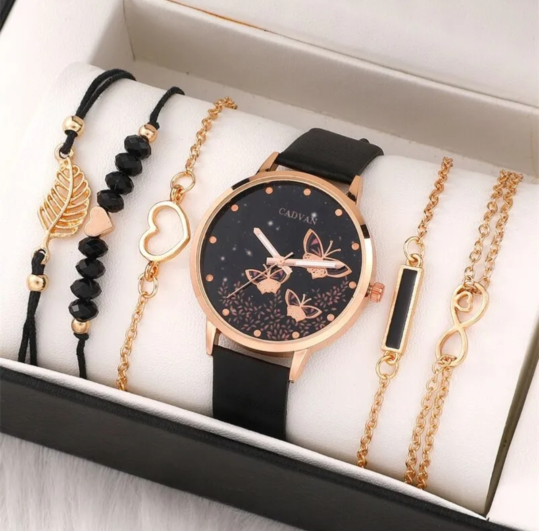 Women's Watch and Bracelet Set (6 Pc's) thumbnail