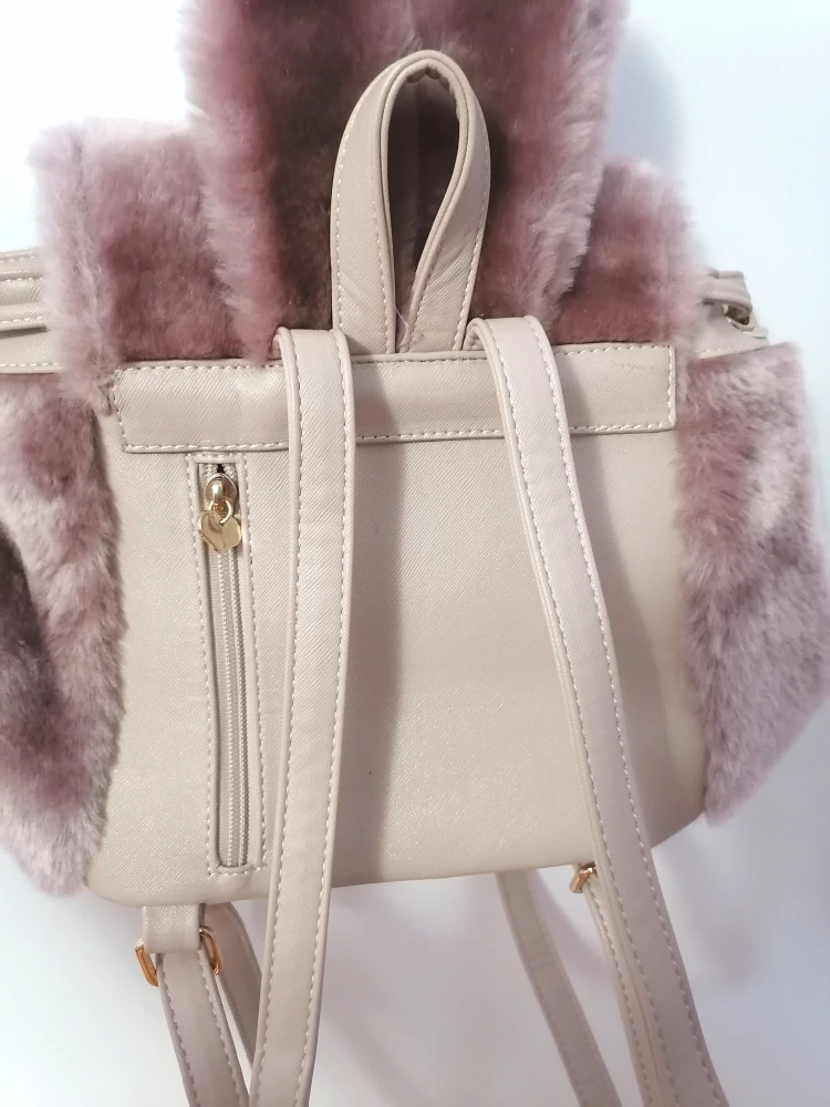 lucky bunny fluffy mini backpack image indicator(2)