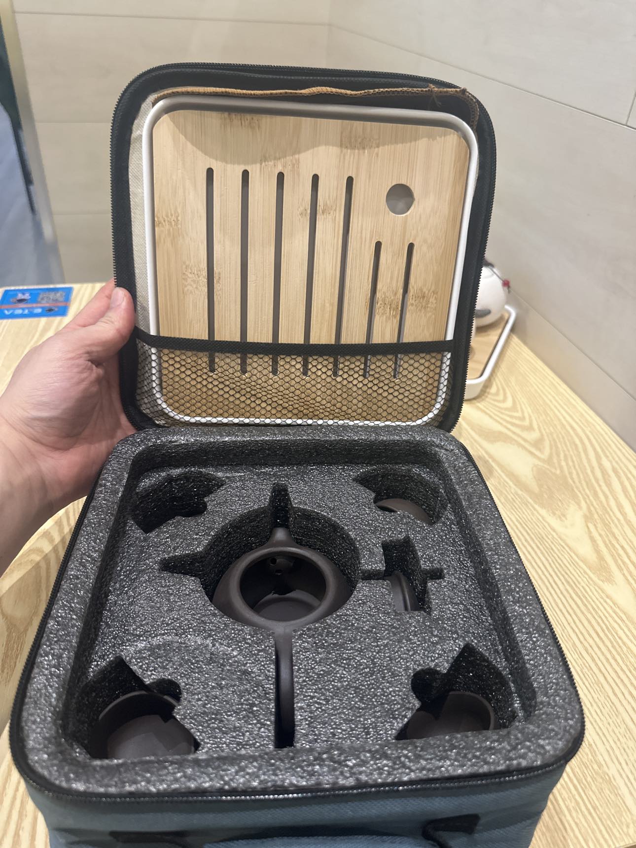 tea set travel bag