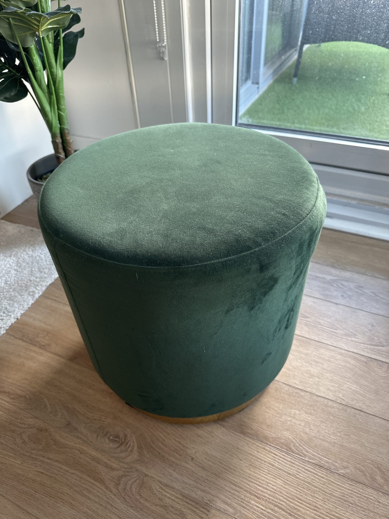 Green ottoman