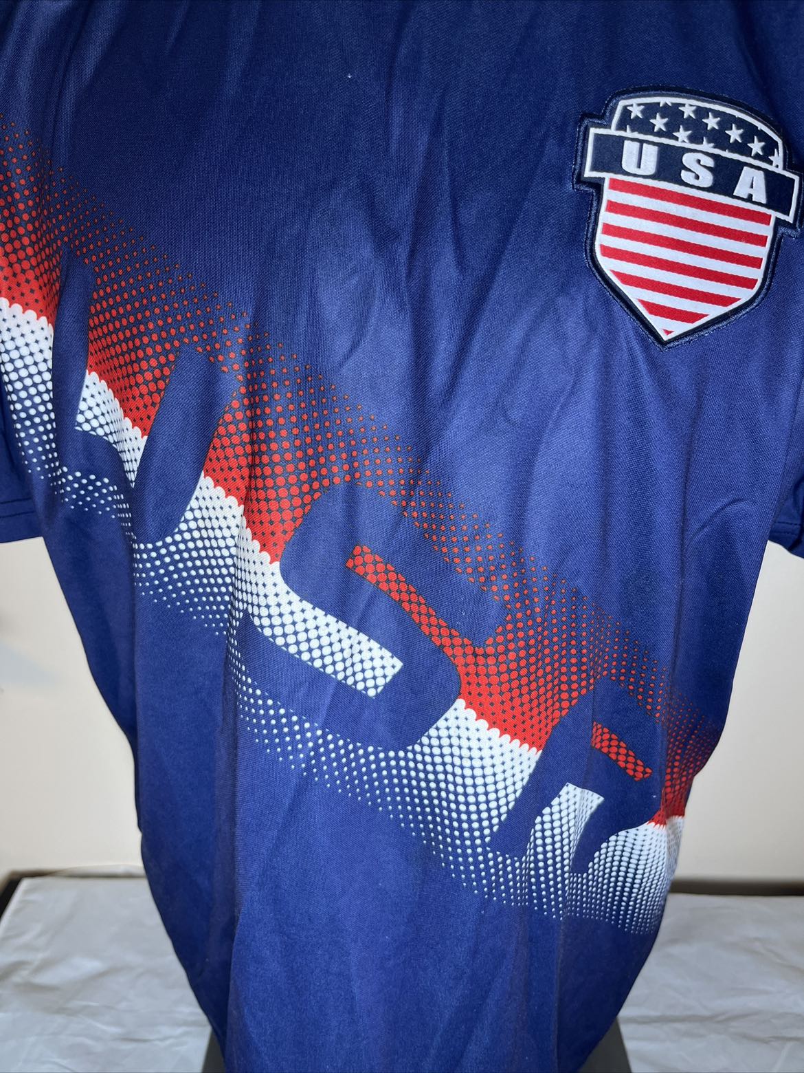 Ole Panna Vintage USA National Team Soccer Kit Shirt Big Print image indicator(9)