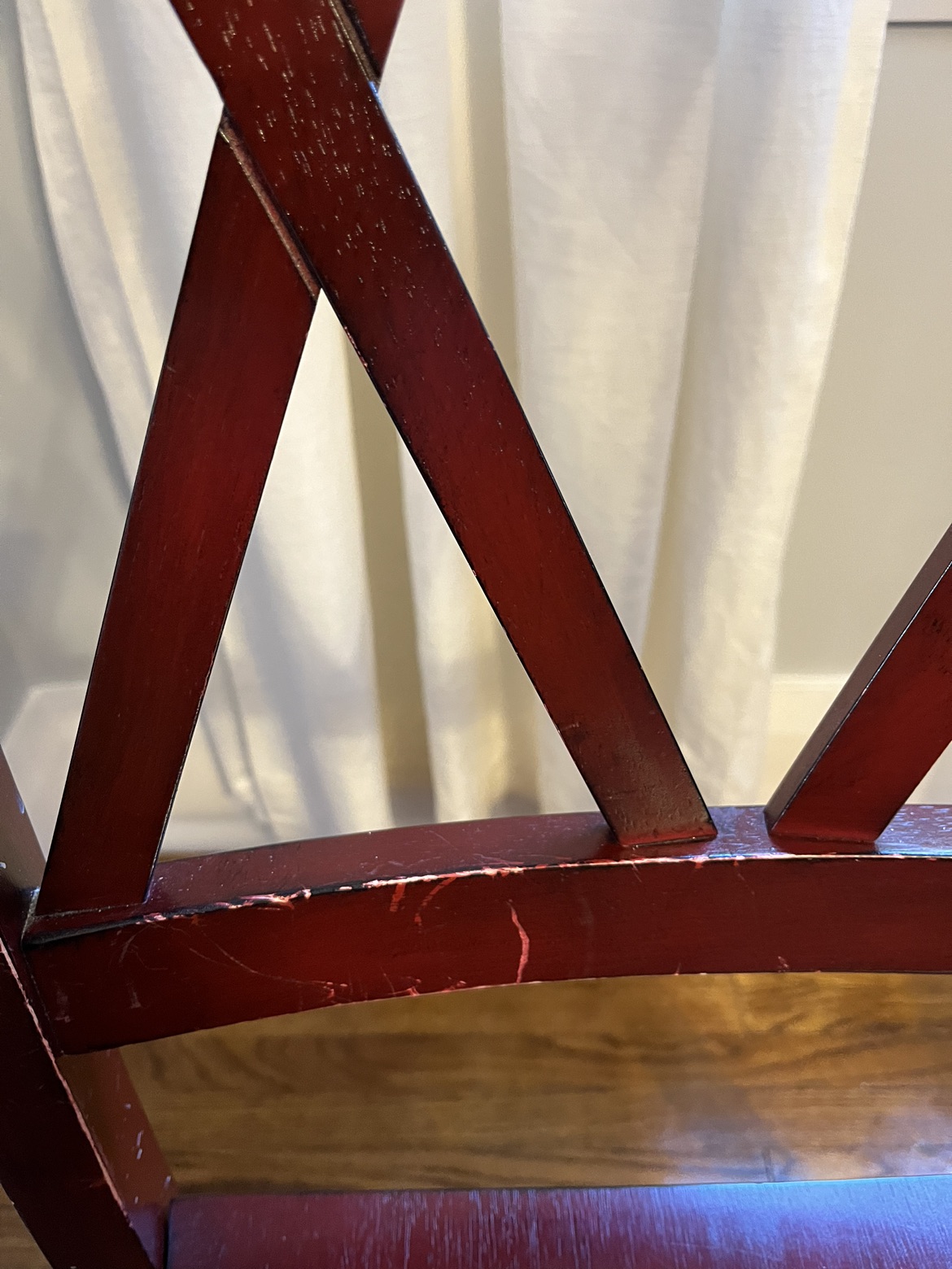 4 solid wood dining chairs - photo 3