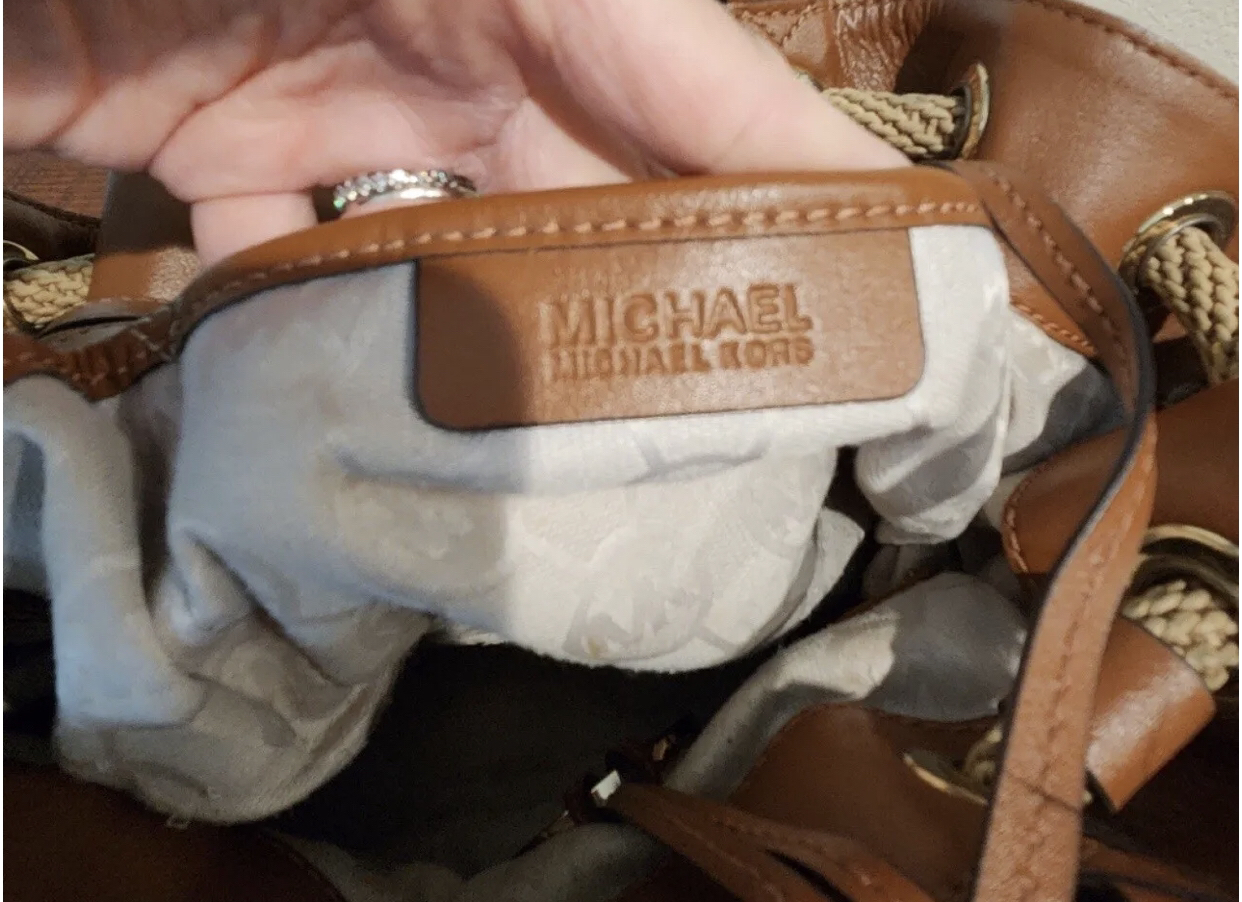 Michael Kors like new never used denim tote bag small image indicator(7)