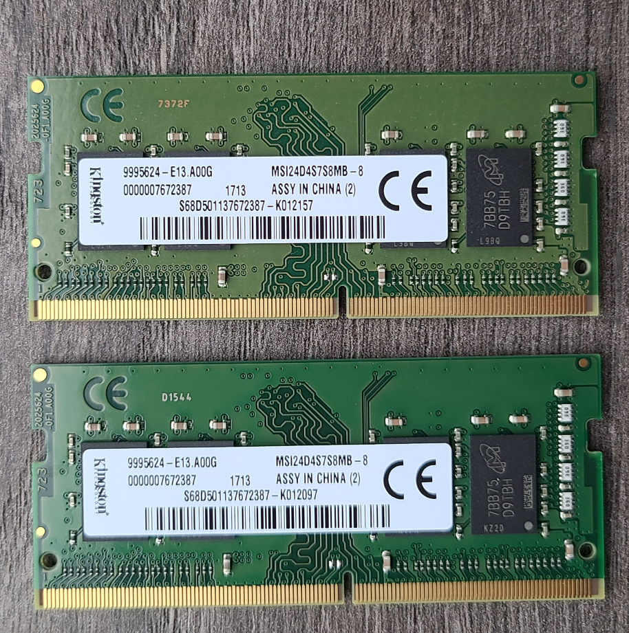 DDR4 SODIMM RAM 8GB 2400MHz *2