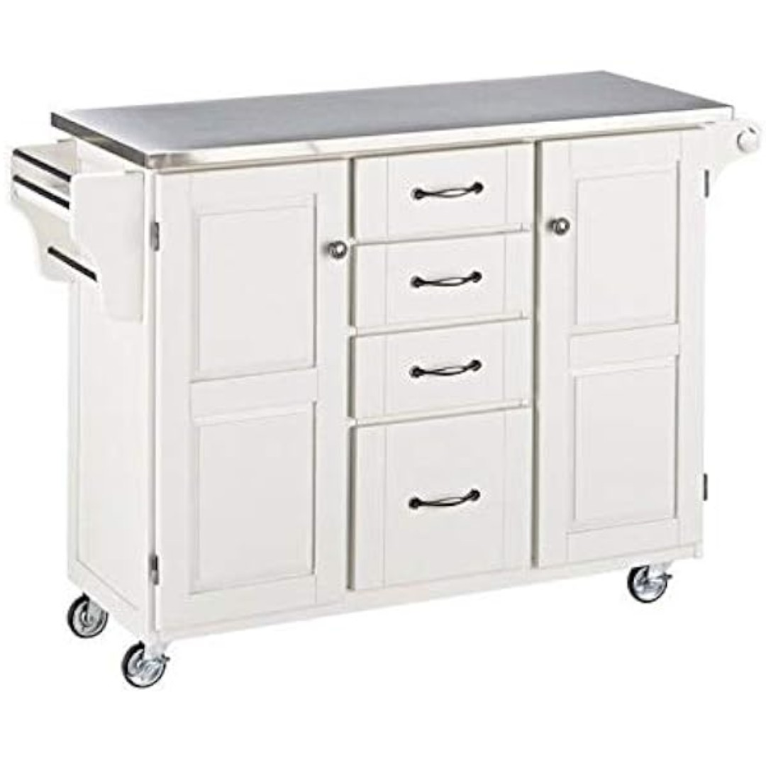 kitchen island with stainless steel top image indicator(4)