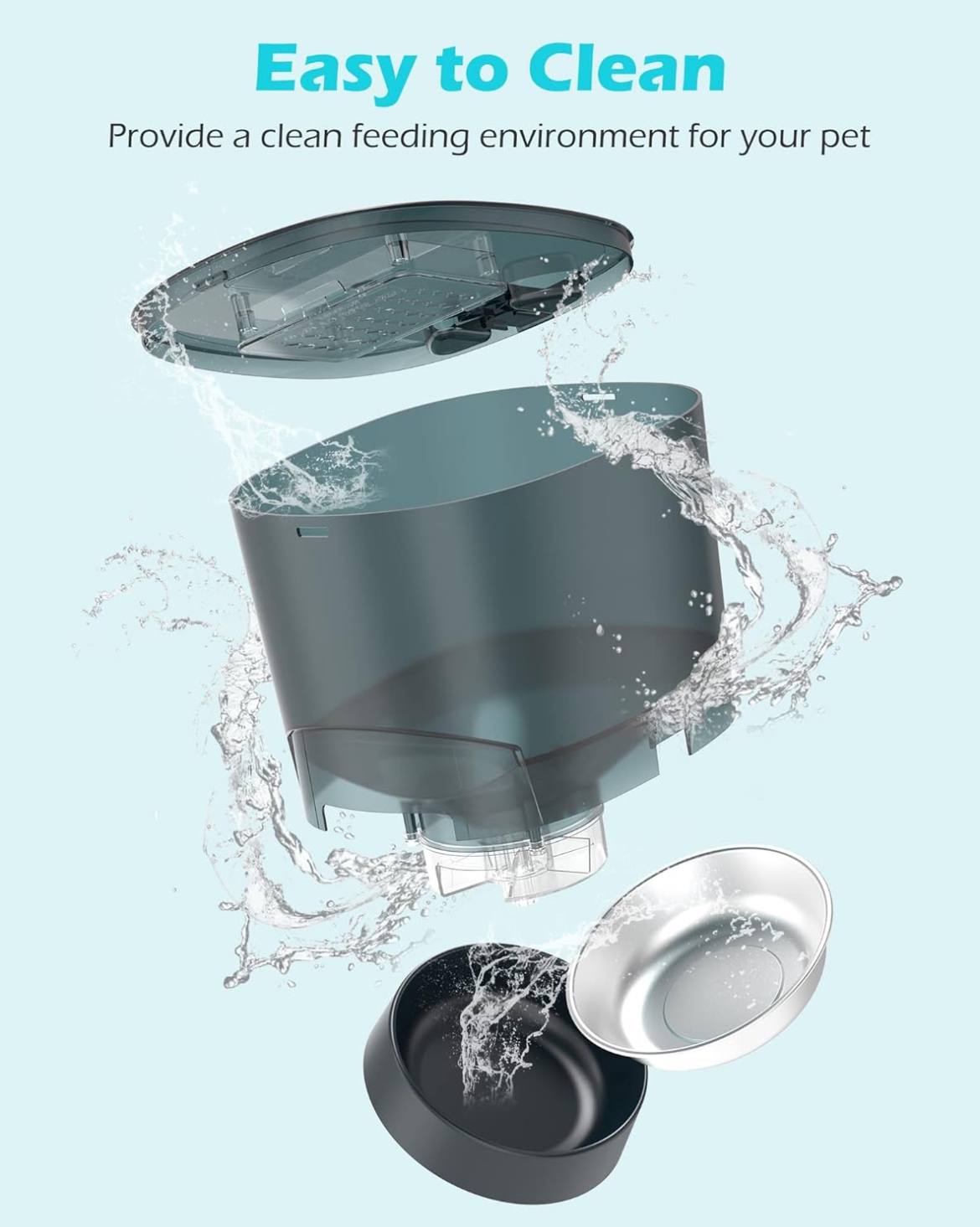 Automatic pet feeder with voice recorder - photo 5