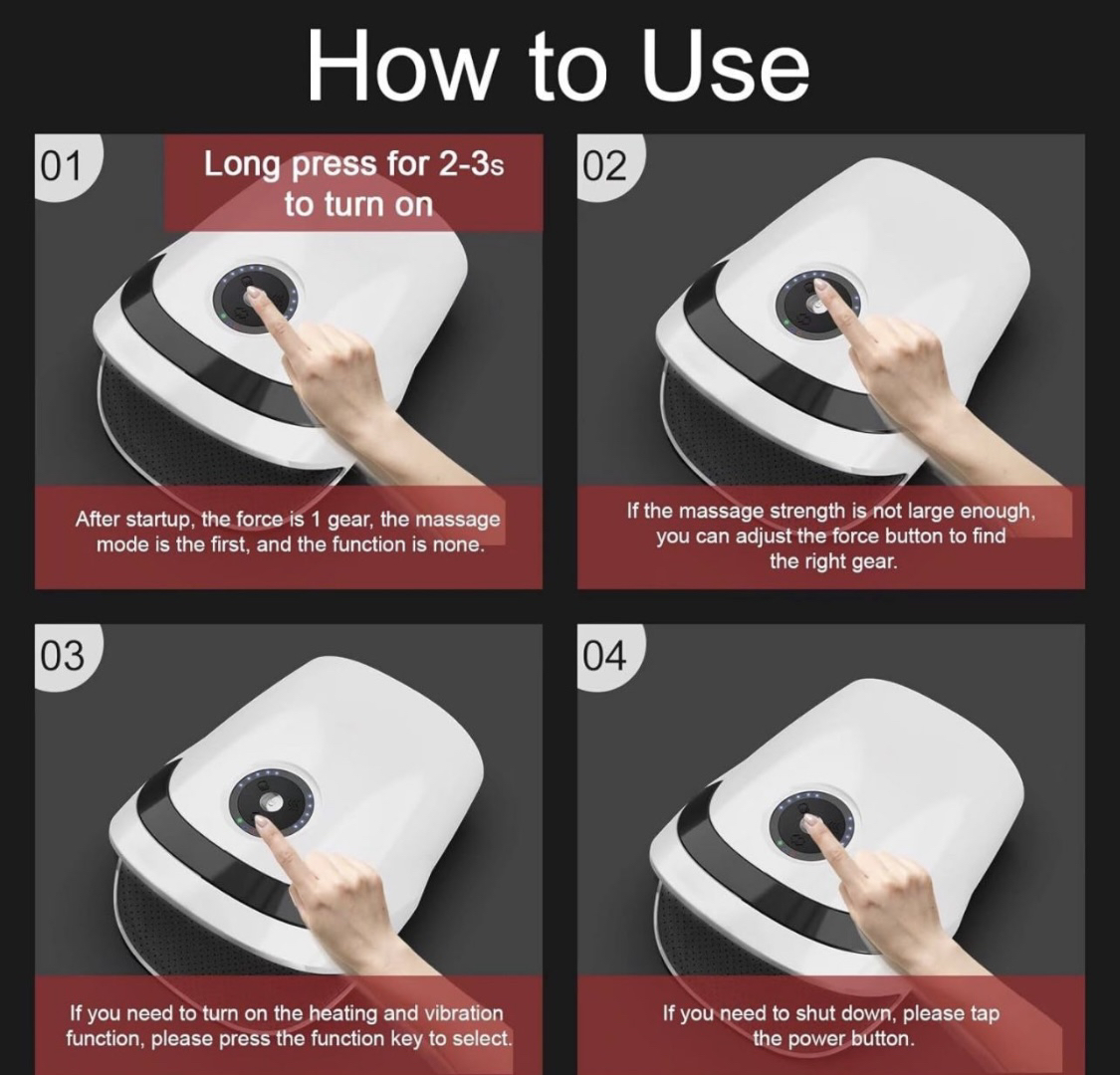 Hand Massager with Compression & Heating - photo 2