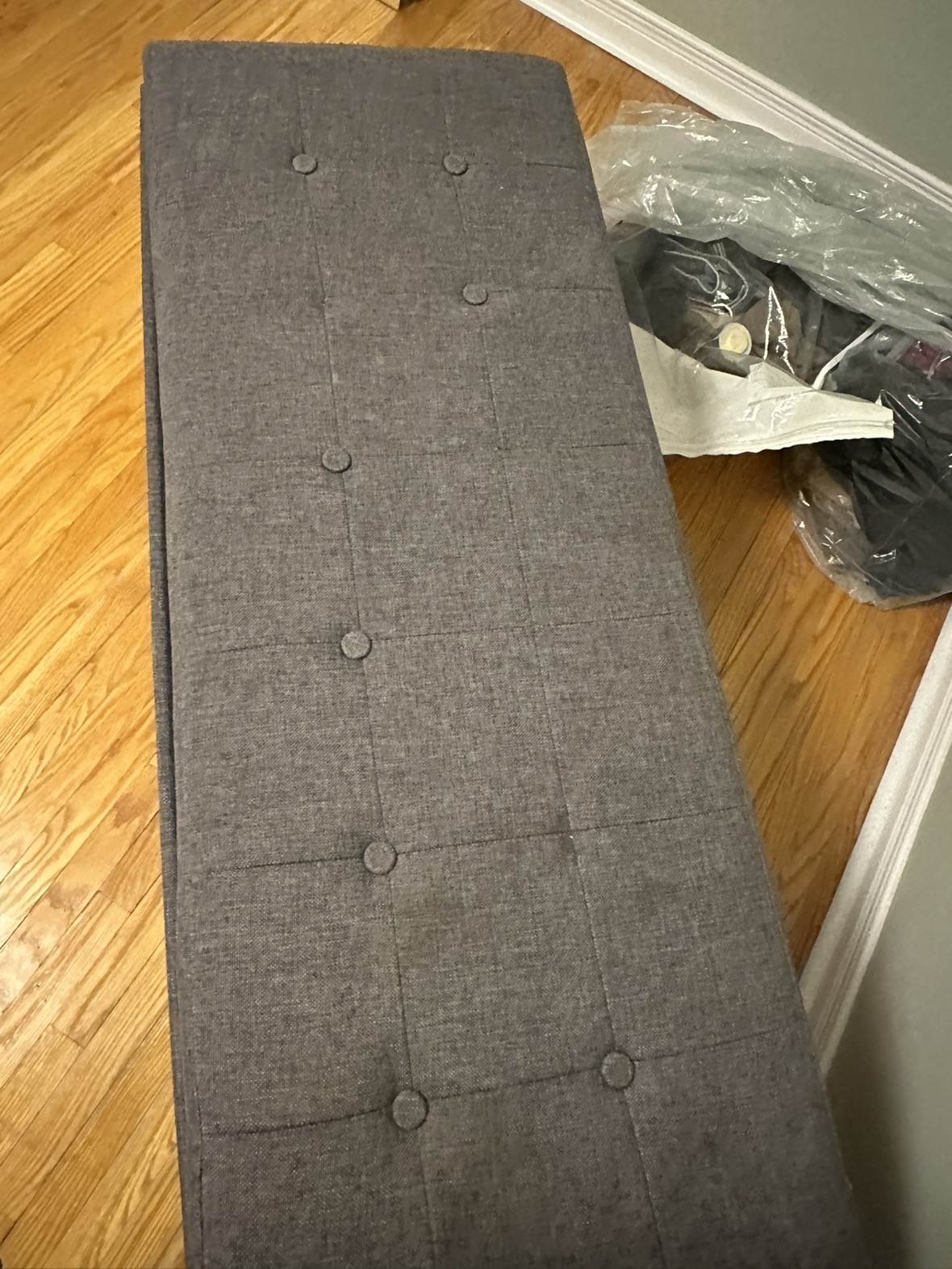 Grey Storage Bench - photo 2