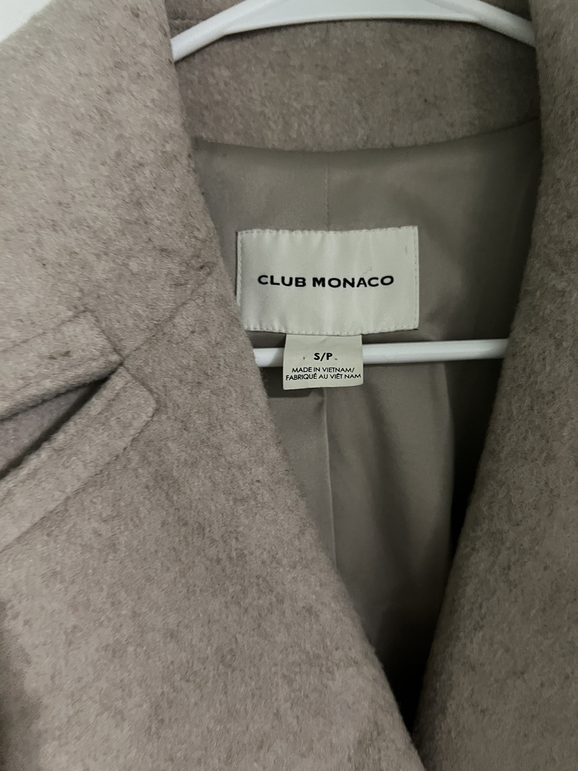 Club Monaco wool long jacket Dusty Rose image indicator(2)