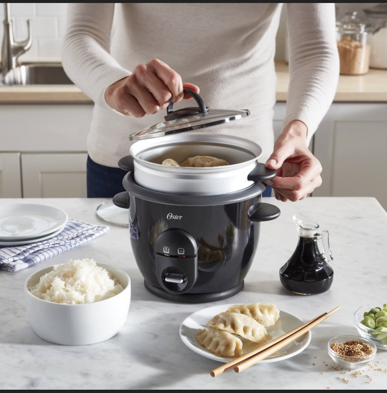 Oster DiamondForce 6 Cup Nonstick Electric Rice Cooker - photo 4