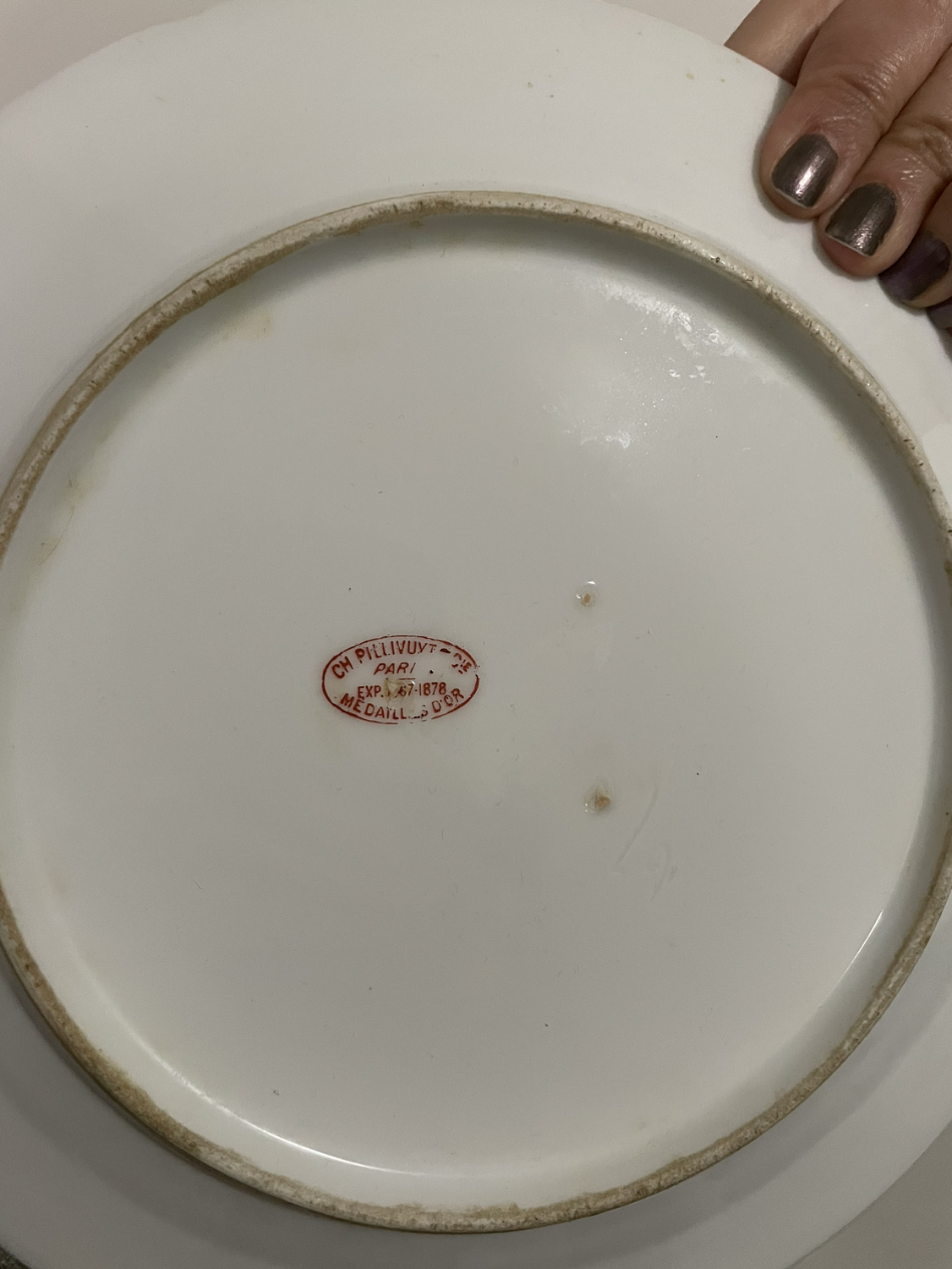 🏈Beautiful Vintage Plates with Gold Rim - photo 4