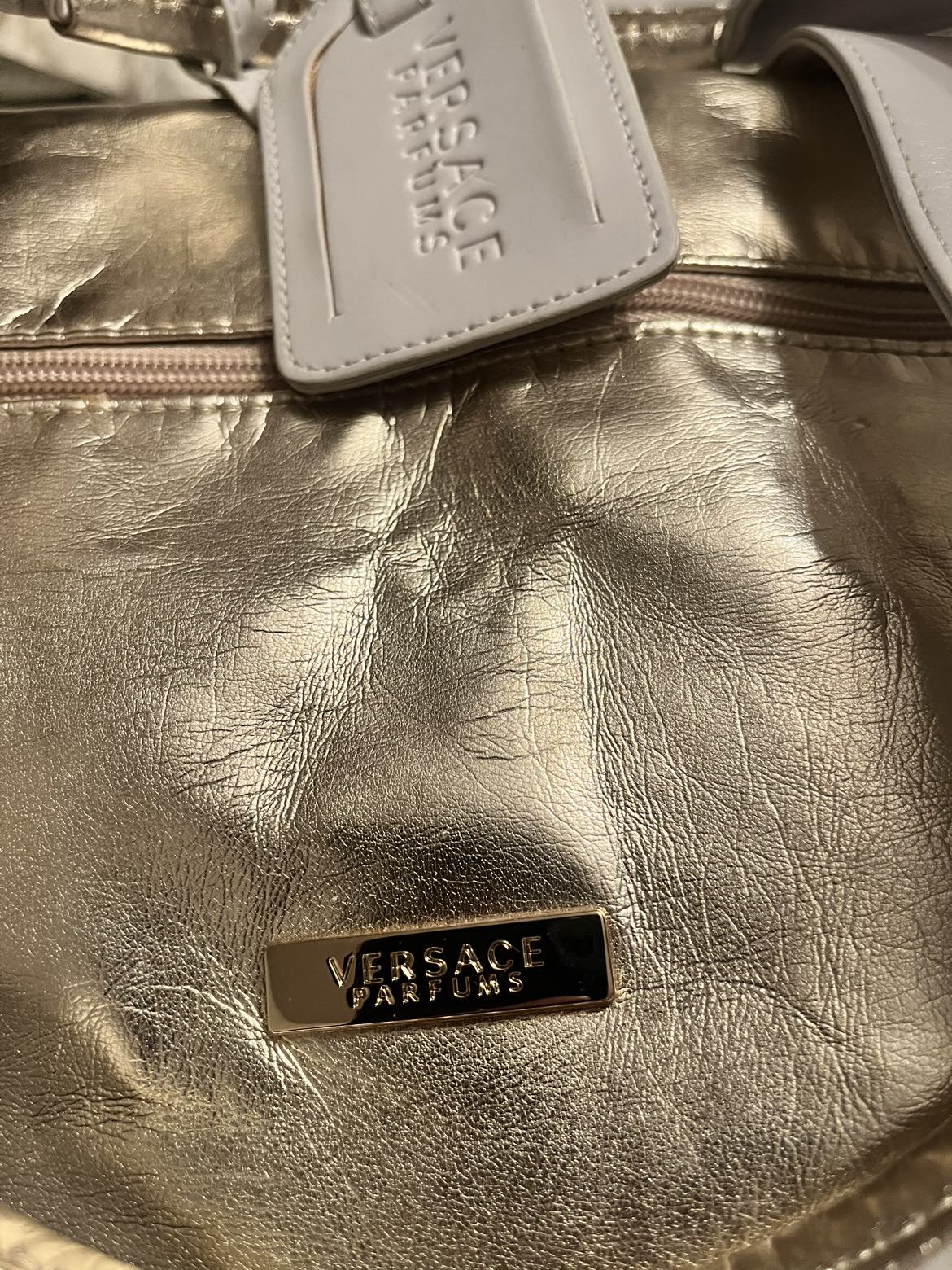 Gold Versace Duffle Bag🥕 image indicator(2)