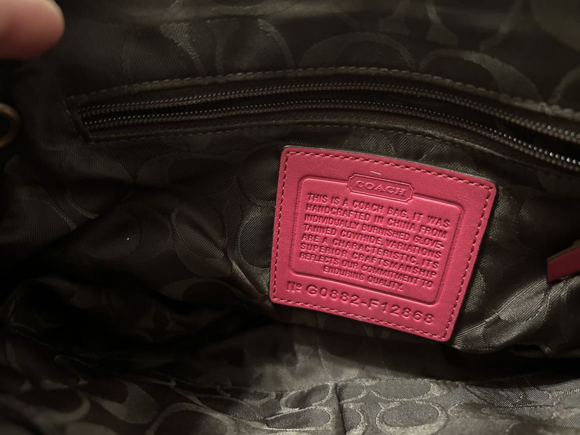Pink Coach purse image indicator(3)