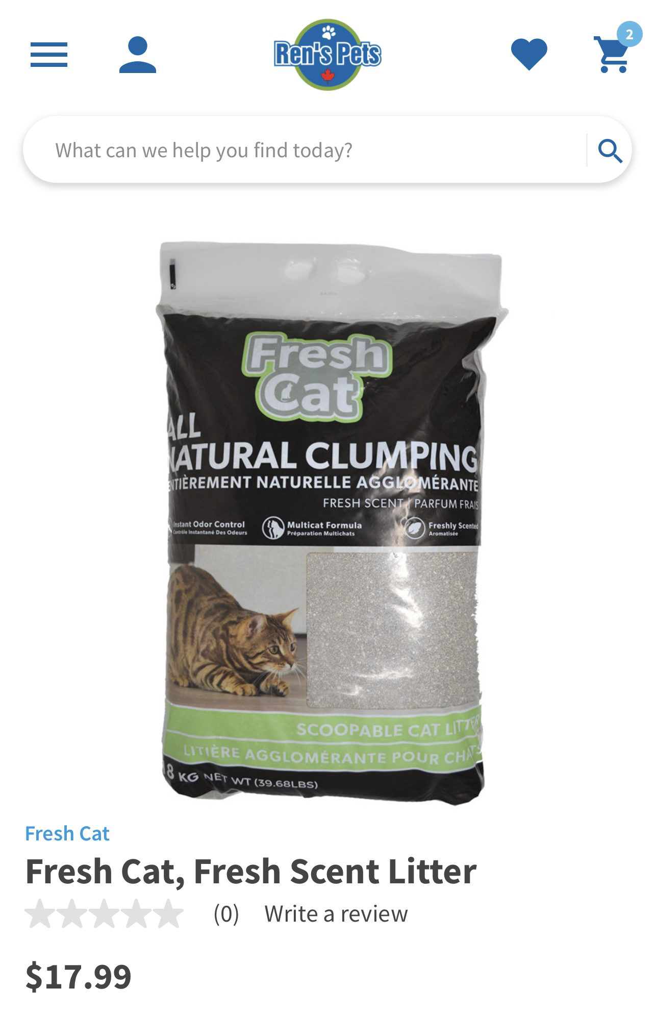 Fresh Cat - cat litter