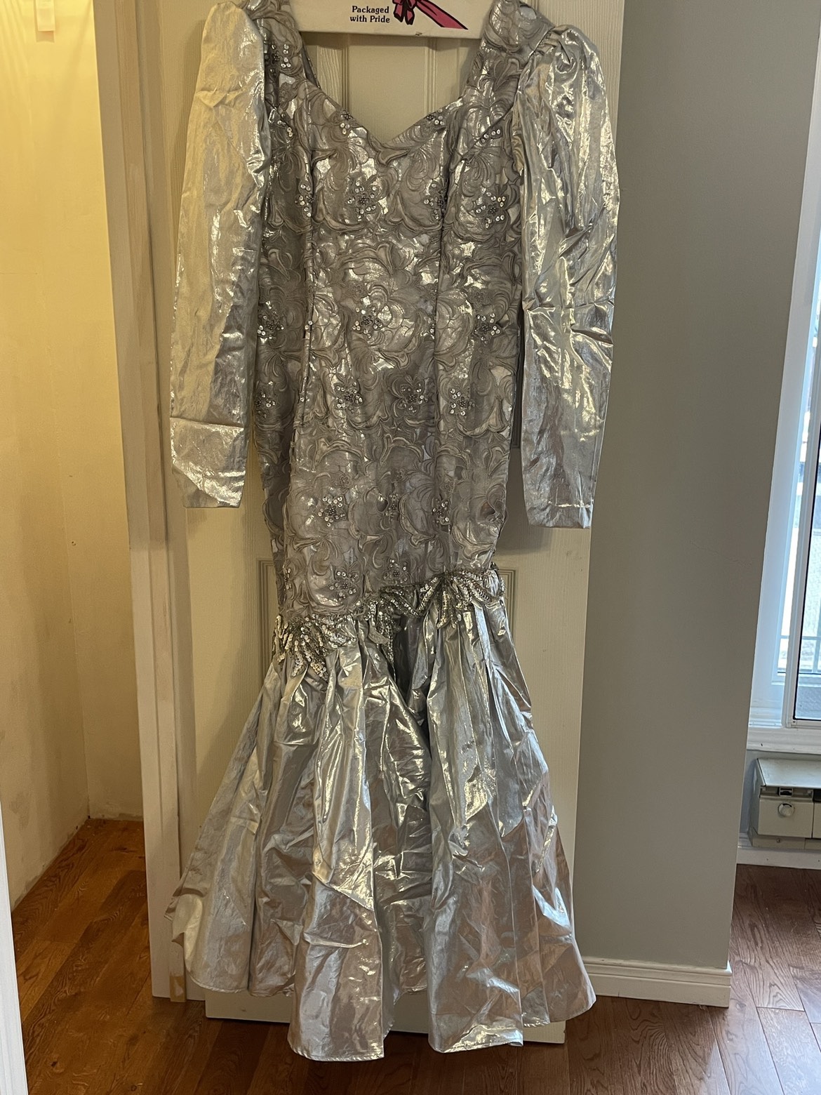 Silver Fancy Dress - size: L #freecycle