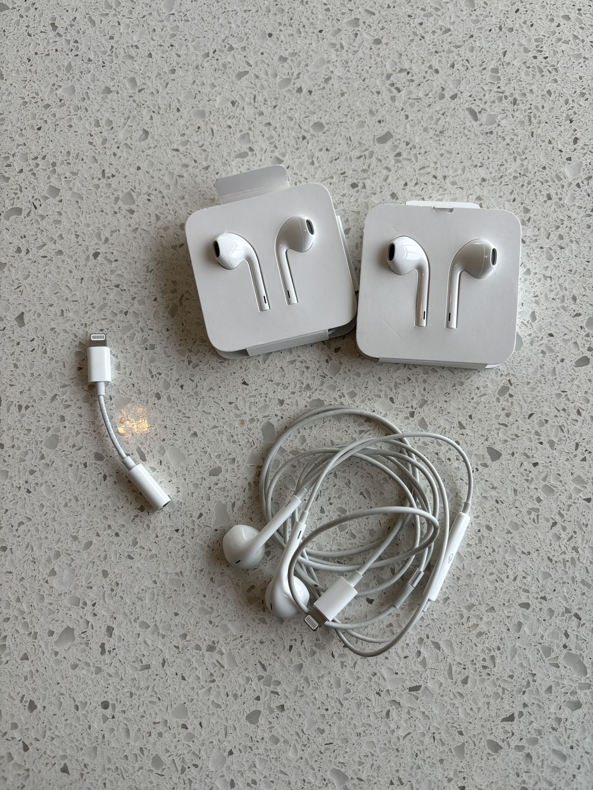 Apple headphones with lightening connectors thumbnail