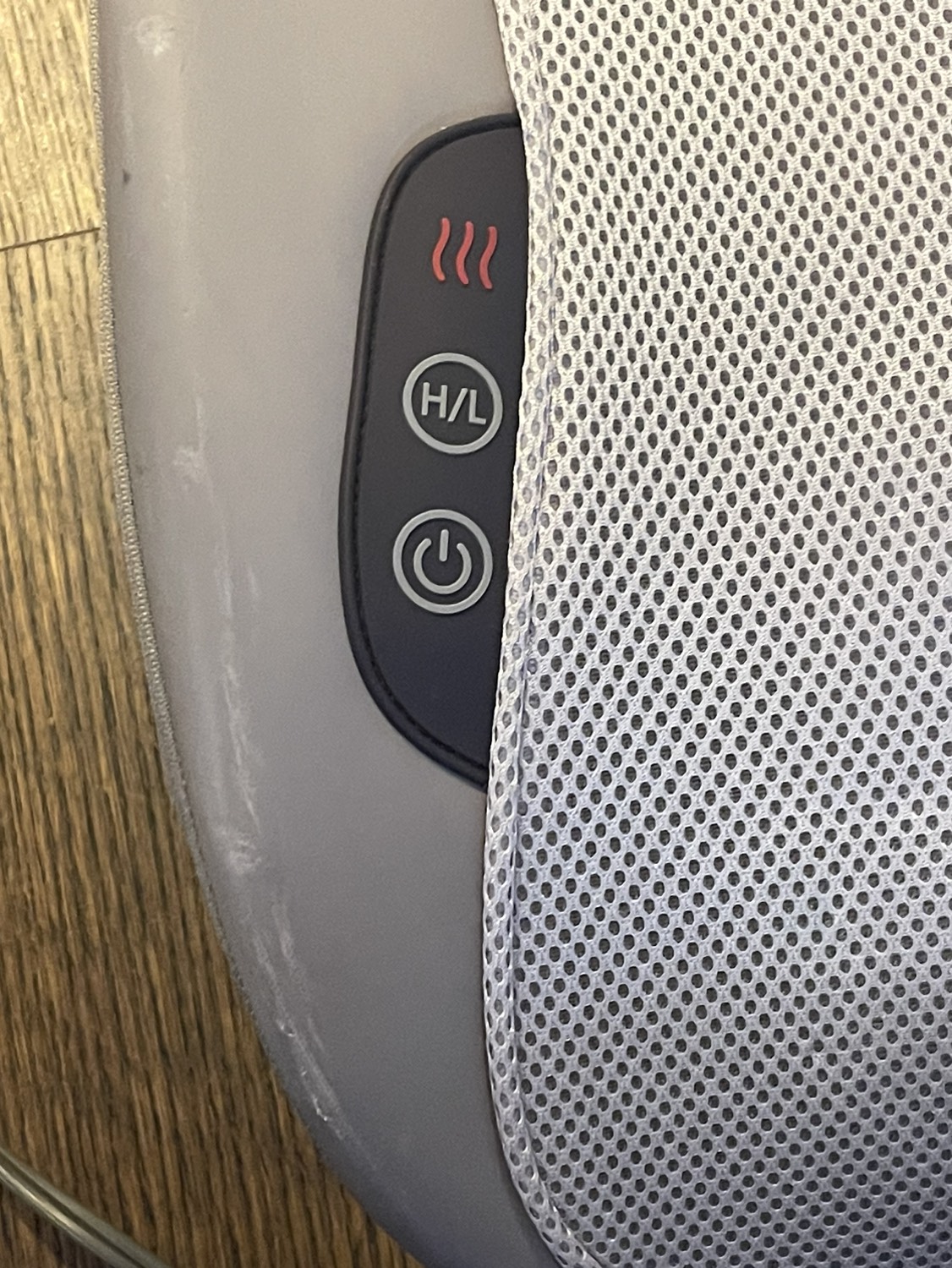 Homedics Back Massager Heated Attaches to Chair w. Velcro strap image indicator(2)