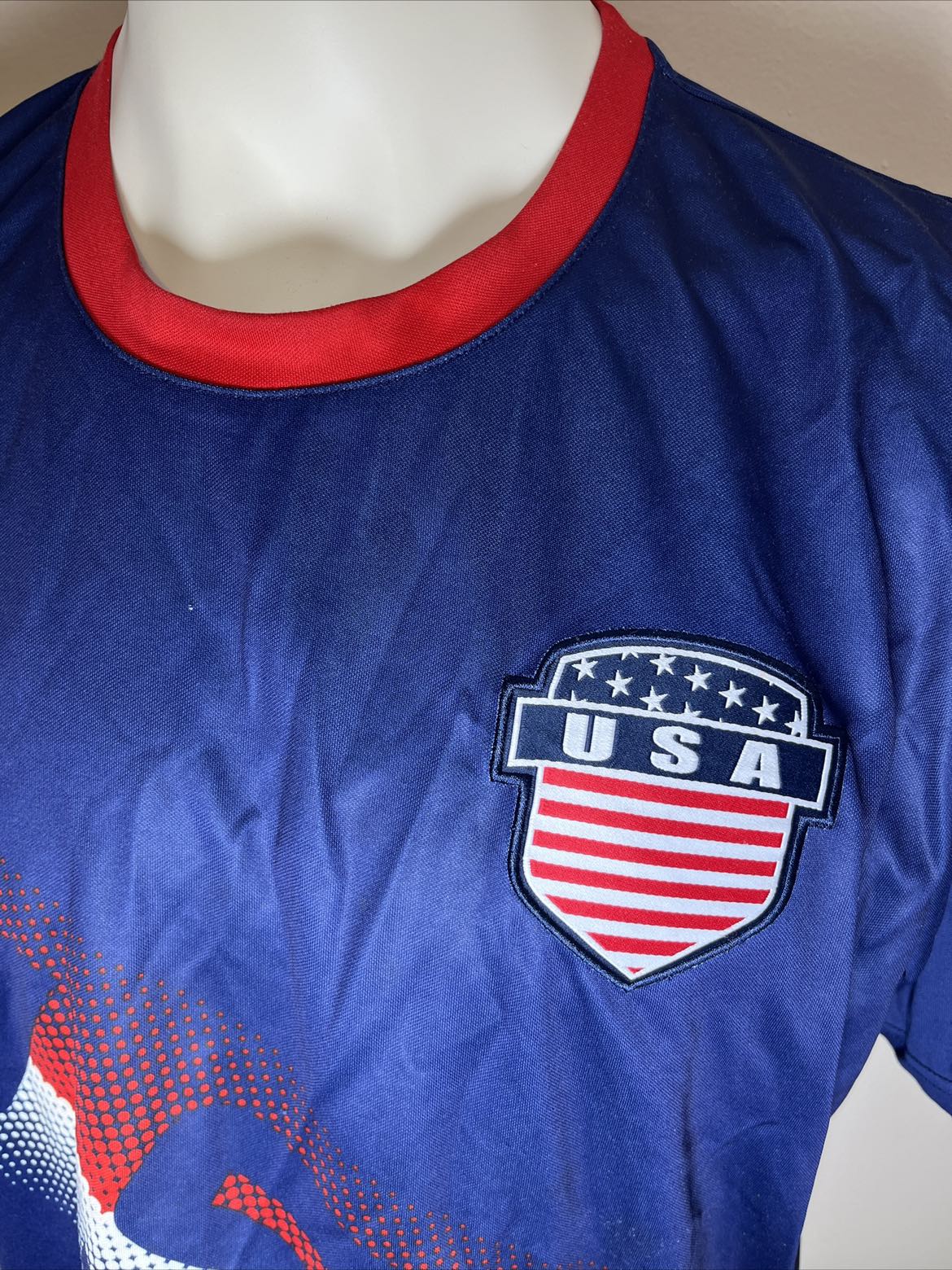 Ole Panna Vintage USA National Team Soccer Kit Shirt Big Print image indicator(7)